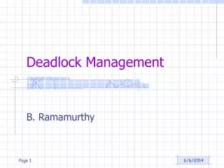 deadlock management