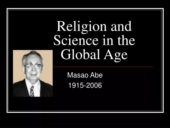 religion and science in the global age