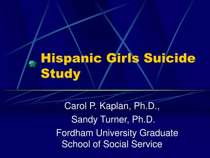 hispanic girls suicide study