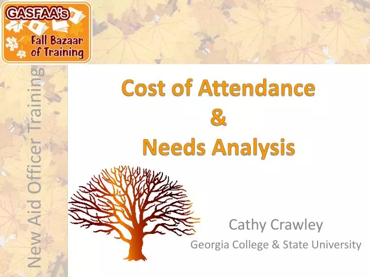 cost of attendance needs analysis