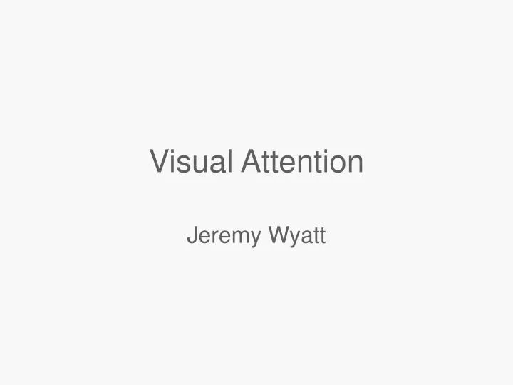 visual attention