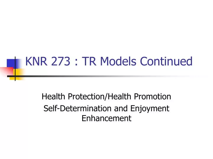 knr 273 tr models continued