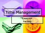 Time Management - slide 1