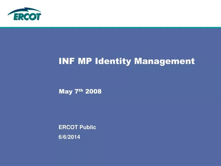 inf mp identity management
