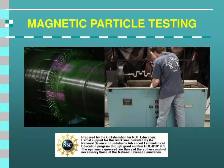 magnetic particle testing