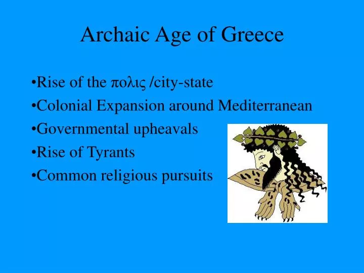 archaic age of greece