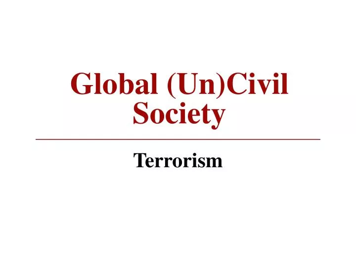global un civil society