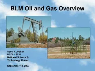 BLM Oil and Gas Overview