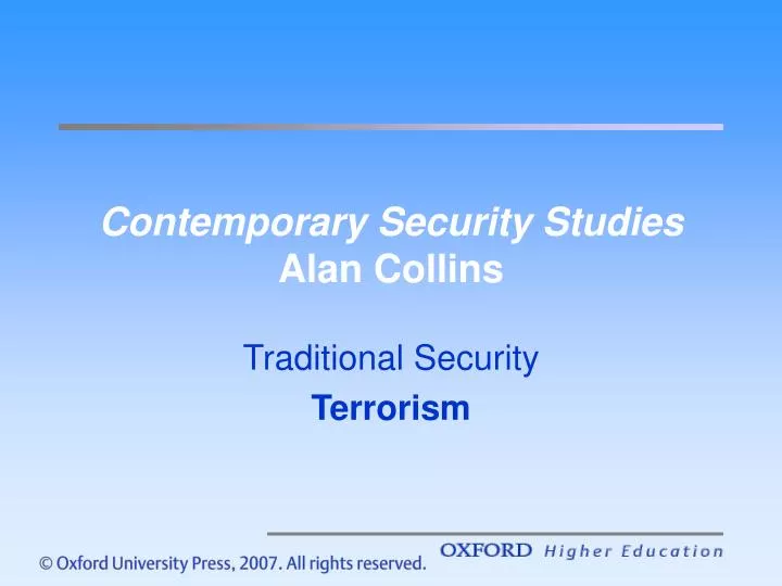contemporary security studies alan collins