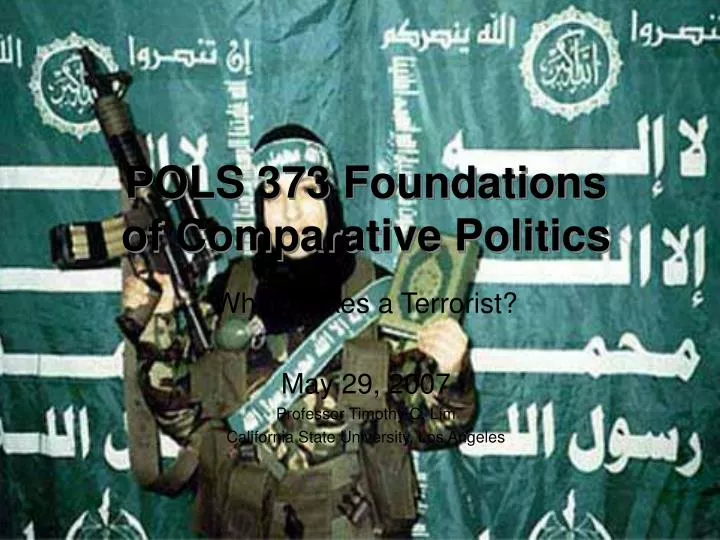pols 373 foundations of comparative politics
