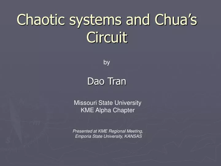 chaotic systems and chua s circuit