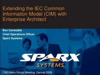Extending the IEC Common Information Model (CIM) with Enterprise Architect
