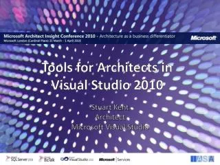 Tools for Architects in Visual Studio 2010