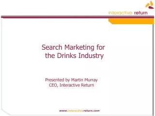 Search Marketing for the Drinks Industry