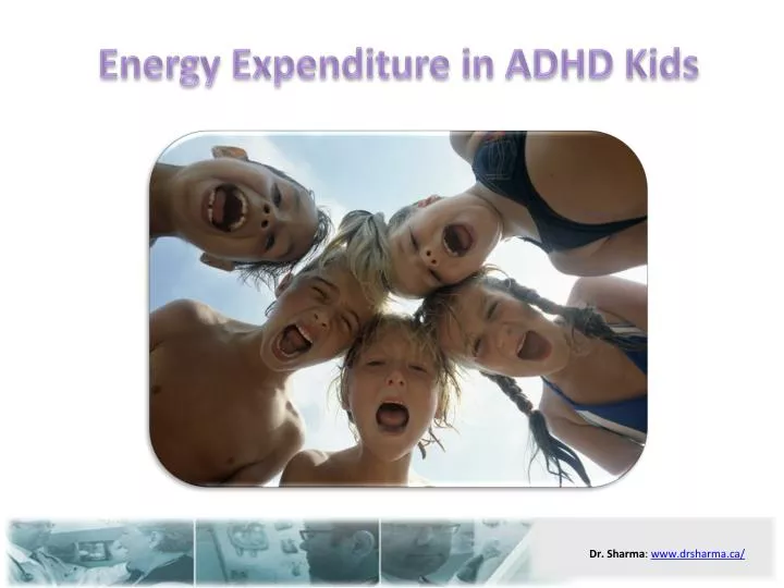 energy expenditure in adhd kids