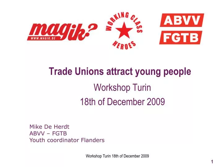 trade unions attract young people