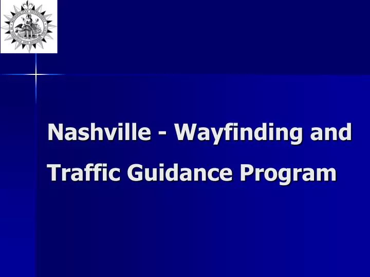 nashville wayfinding and traffic guidance program