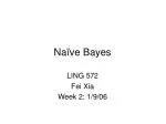 Naïve Bayes - slide 1