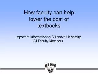 How faculty can help lower the cost of textbooks