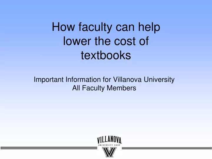 how faculty can help lower the cost of textbooks