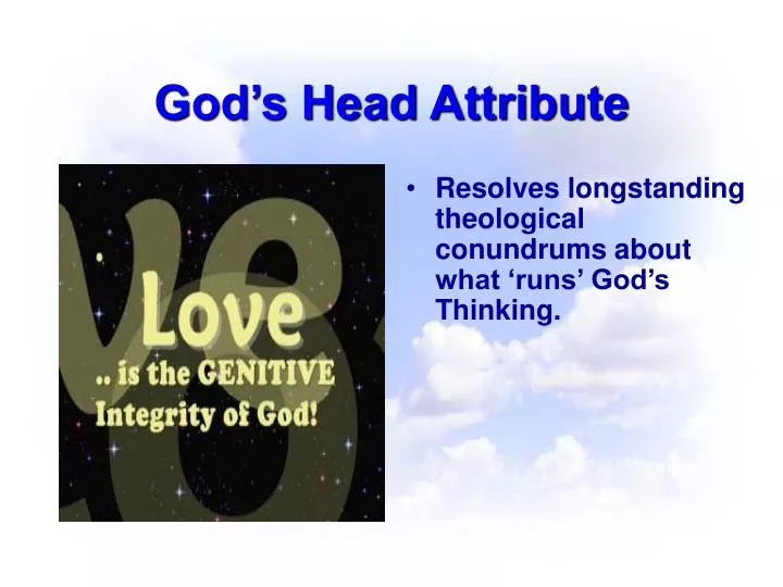 god s head attribute