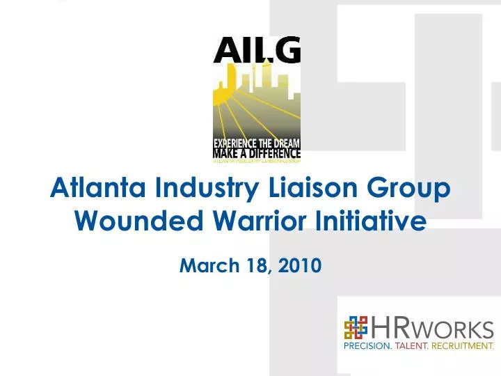 atlanta industry liaison group wounded warrior initiative