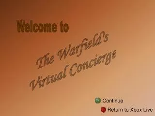 The Warfield's Virtual Concierge