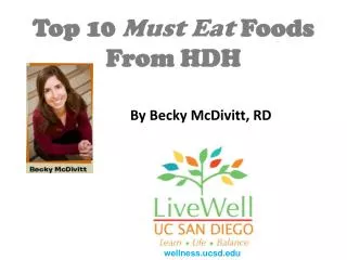 Top 10 Must Eat Foods From HDH