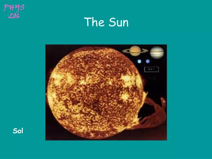 the sun