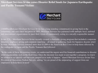merchant services irvine raises disaster relief funds for ja