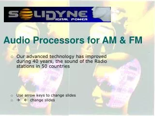 Audio Processors for AM &amp; FM