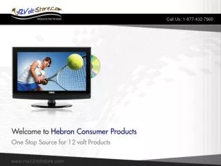12 volt tv - hebron consumer products