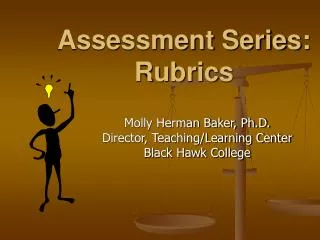 Assessment Series: Rubrics
