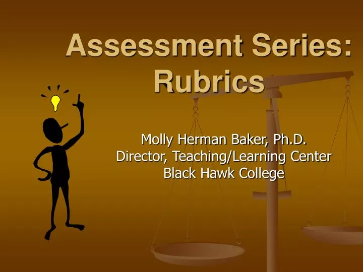 assessment series rubrics