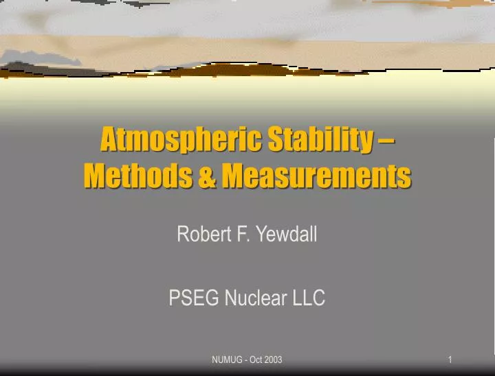 atmospheric stability methods measurements