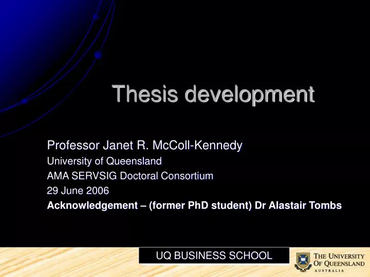 thesis development