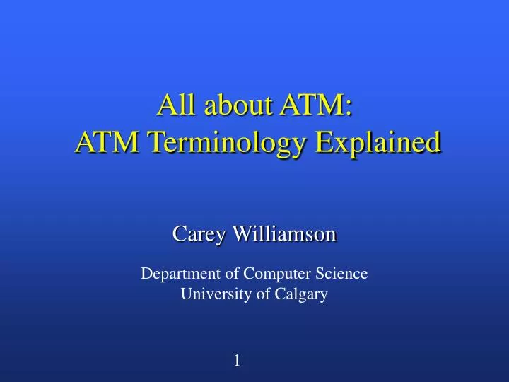all about atm atm terminology explained