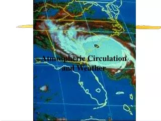 Atmospheric Circulation and Weather