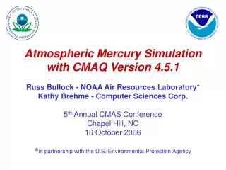 Atmospheric Mercury Simulation with CMAQ Version 4.5.1