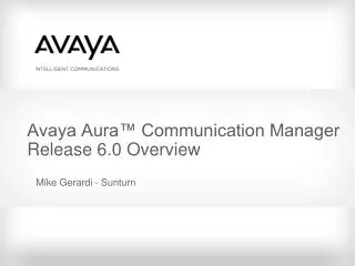 Avaya Aura™ Communication Manager Release 6.0 Overview