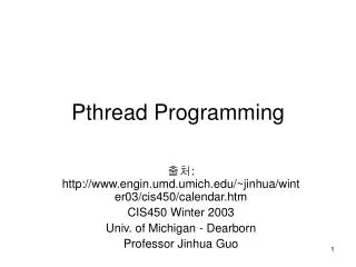 Pthread Programming