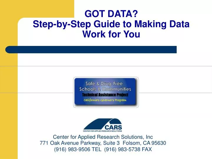 got data step by step guide to making data work for you