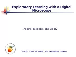 Exploratory Learning with a Digital Microscope
