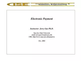 Electronic Payment