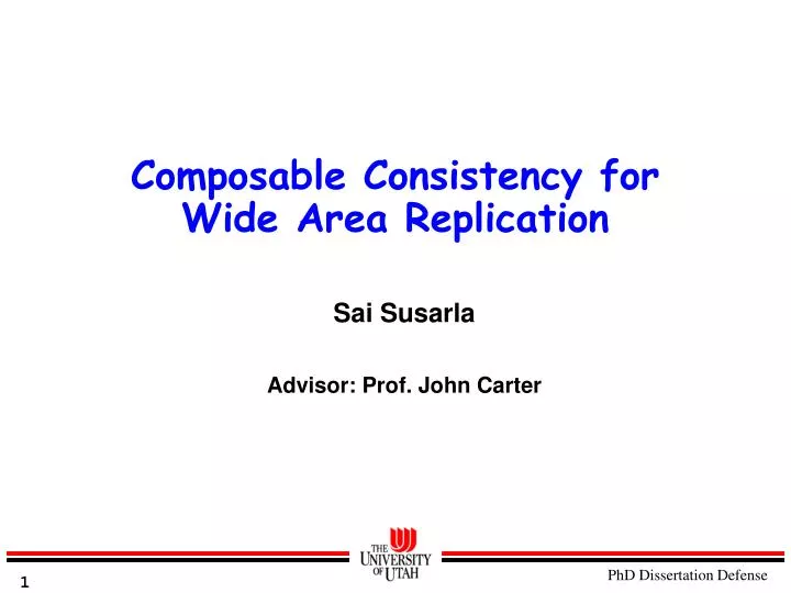 composable consistency for wide area replication