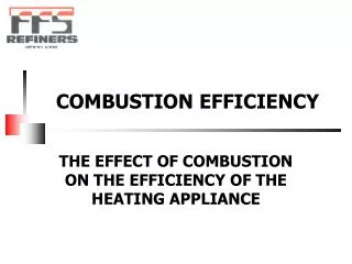 COMBUSTION EFFICIENCY