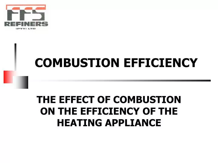 combustion efficiency