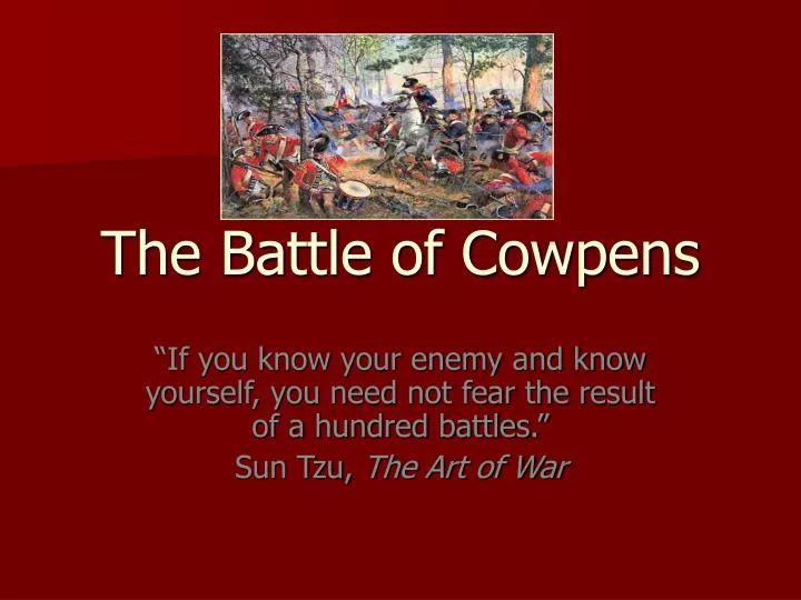 the battle of cowpens