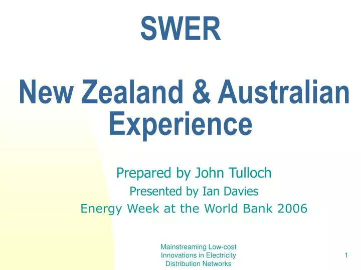 swer new zealand australian experience