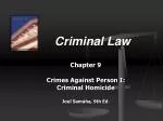 Criminal Law - slide 1